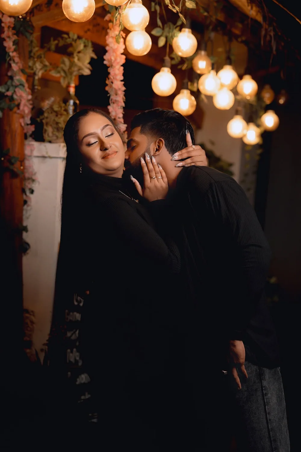 Cinematic pre-wedding portrait